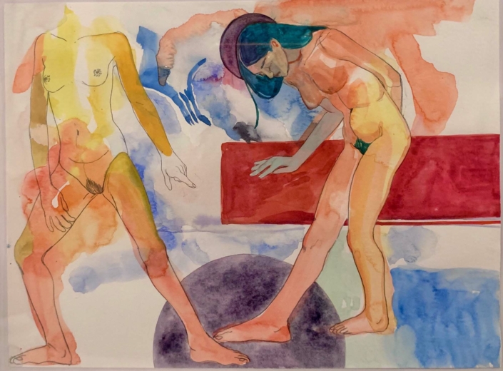 Nadia Waheed, Fatigue Drawing VIII, Mixed media on paper