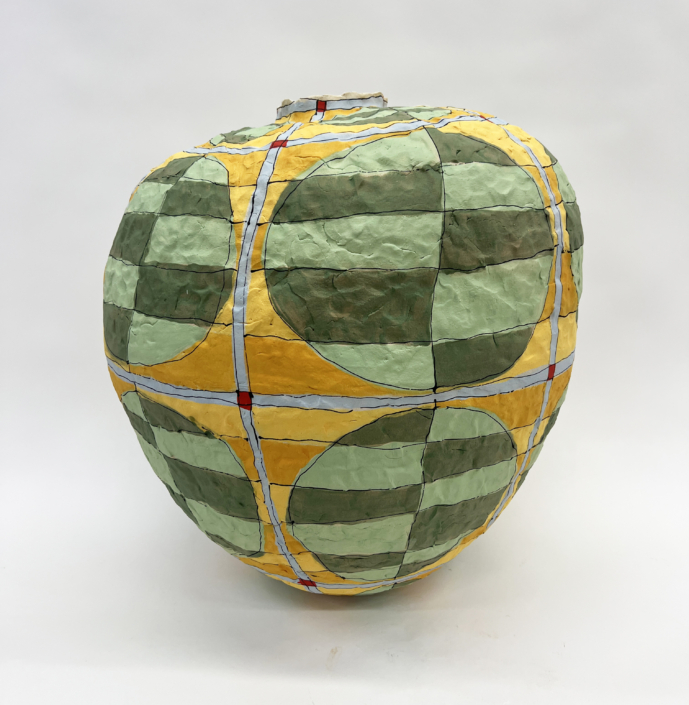 Brittany Mojo, Rocko, 2026, Stoneware, underglaze, 20″ x 17.5″ x 16″