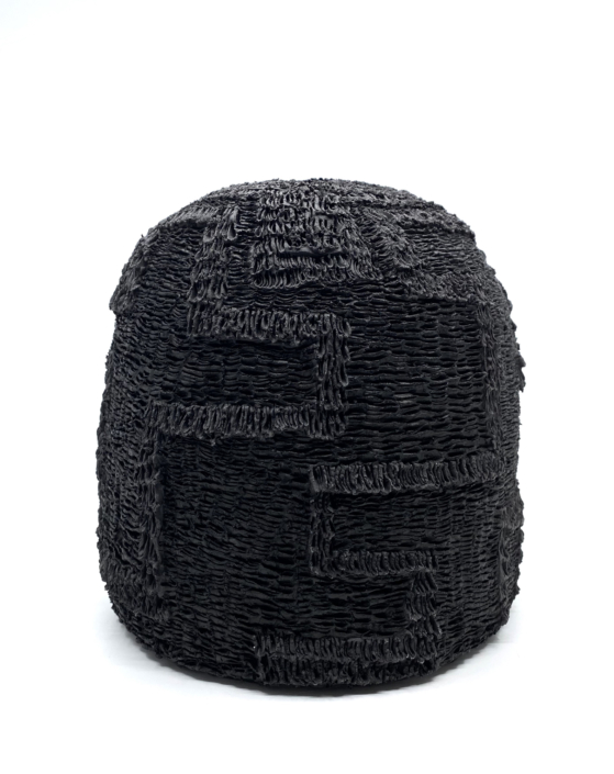 Donté Hayes, Pod, 2025, Ceramic with stain wash, 8.5″ x 8.25″ x 8.25″