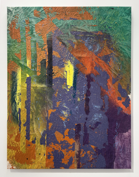 Jamele Wright Sr., Ethereal 22, 2025, Mixed media, 54″ x 41″