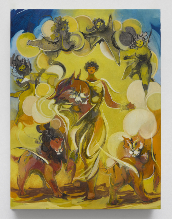 Asif Hoque, Golden Girl (Sunshine), 2025, Oil on linen, 24″ x 18″