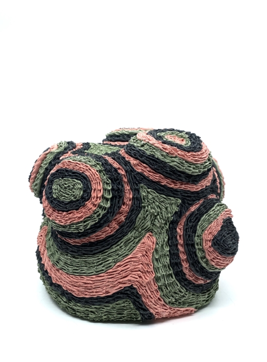 Donté Hayes, Prestige, 2025, Colored porcelain, 7″ x 8.5″ x 8.5″