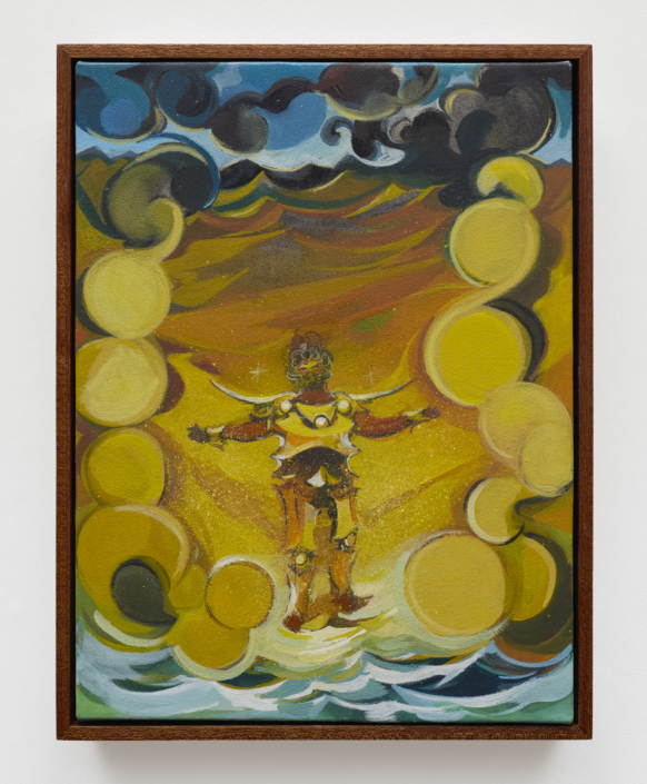 Asif Hoque, The Lucky One, 2025, Oil on linen, 12.75″ x 9.75″ (framed)