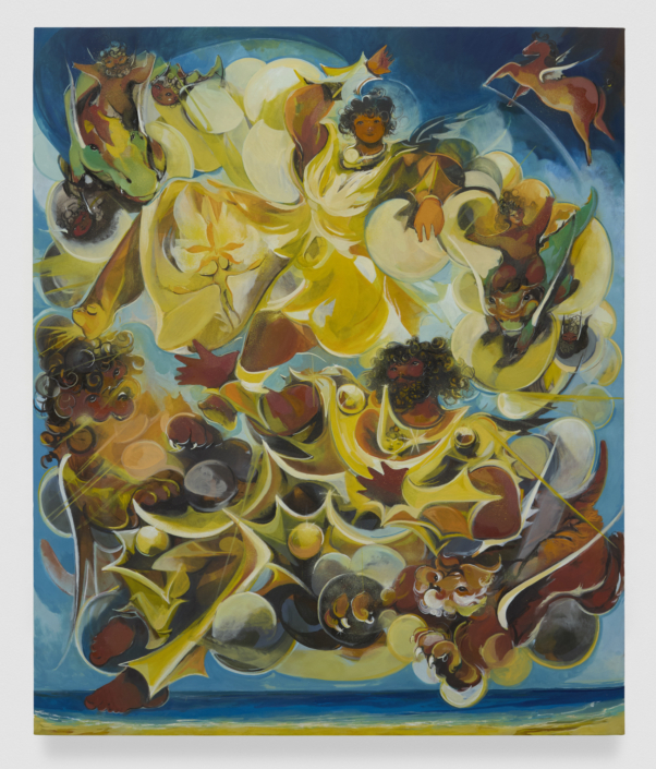 Asif Hoque, The One That Captured Sunshine, 2025, Oil on linen, 60” x 50”