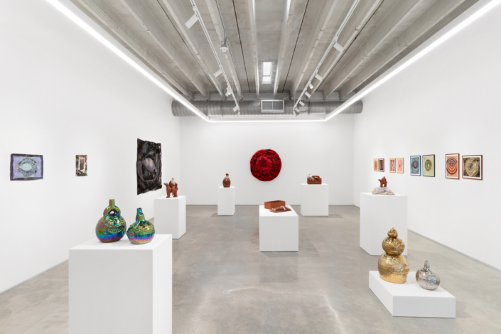 Natalia Arbelaez and Daniela Gomez Paz: Cuerpos cósmicos, between the earth and the skies / entre los cielos y la tierra Installation View. Photography by Zachary Balber.