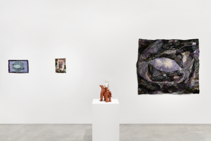 Natalia Arbelaez and Daniela Gomez Paz: Cuerpos cósmicos, between the earth and the skies / entre los cielos y la tierra Installation View. Photography by Zachary Balber.