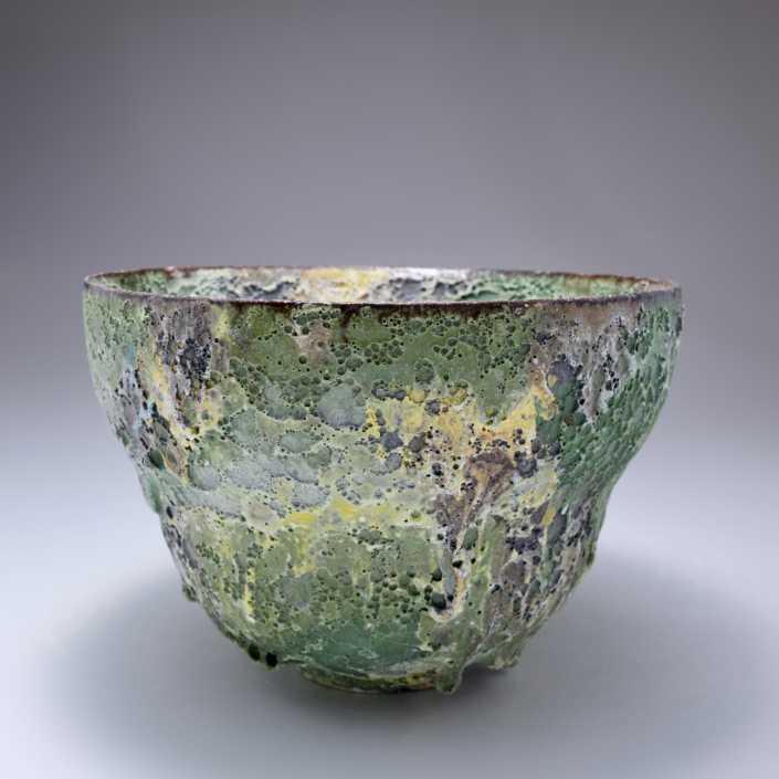 Jay Kvapil, #1713, 2026, Stoneware with low-fire glazes, multiple firings, 6.5″ x 10″