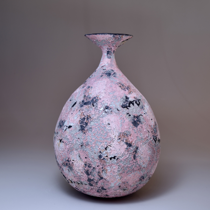 Jay Kvapil, #1721, 2026, Stoneware with low-fire glazes, multiple firings, 17″ x 12.5″