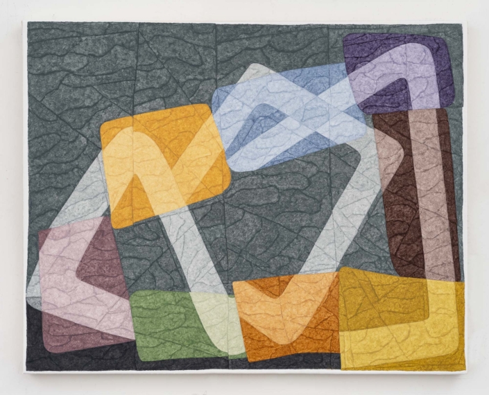 Matt Phillips, Bend, 2026, pigment and silica on canvas, 24″ x 30″
