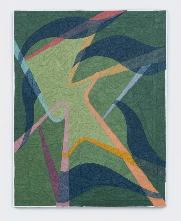 Matt Phillips, Falling Tide Can Turn, 2026, pigment and silica on canvas, 56″ x 44″