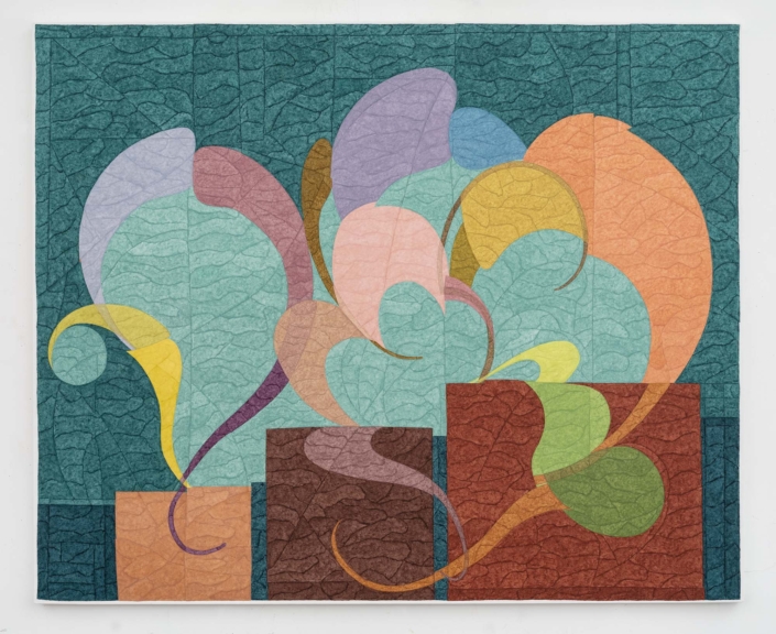 Matt Phillips, Garden, 2026, pigment and silica on canvas, 54″ x 66″