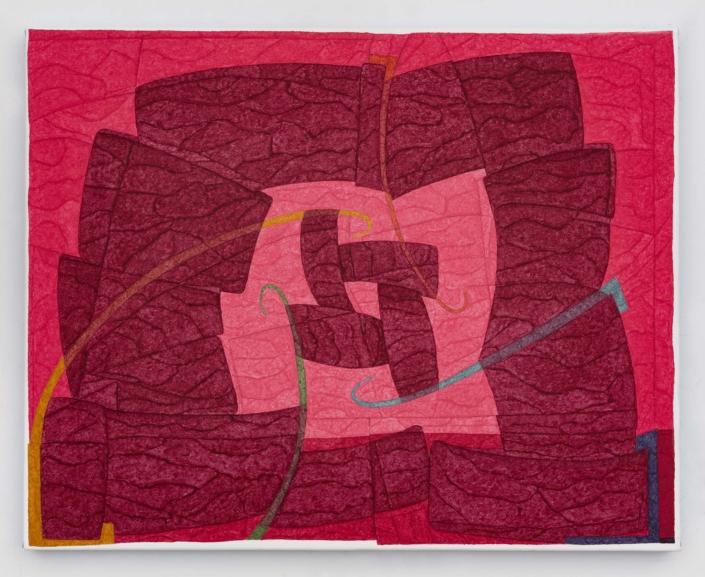 Matt Phillips, Hollow, 2026, pigment and silica on canvas, 24″ x 30″