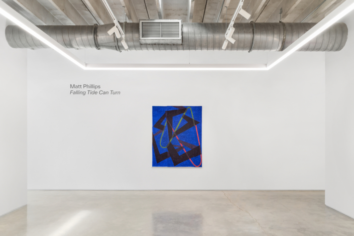 Matt Phillips, Falling Tide Can Turn, Installation View. Photography by Zachary Balber.
