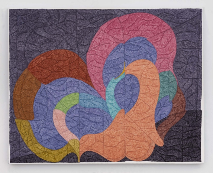 Matt Phillips, Plume, 2026, pigment and silica on canvas, 24″ x 30″